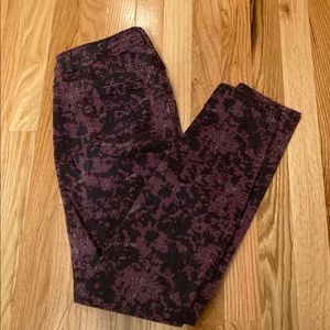 Splatter pattern jeans